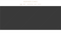 Desktop Screenshot of heatherscakes.co.uk